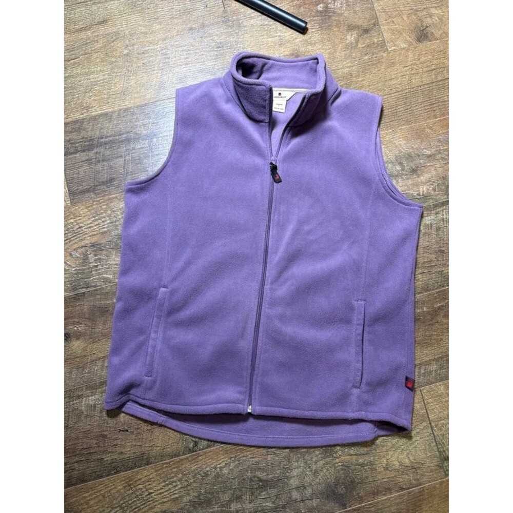 Woolrich Fleece Vest Women’s Large Purple Sage